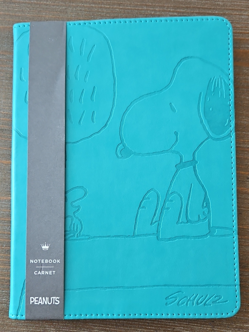 Hallmark Peanuts Teal Snoopy Embossed Notebook